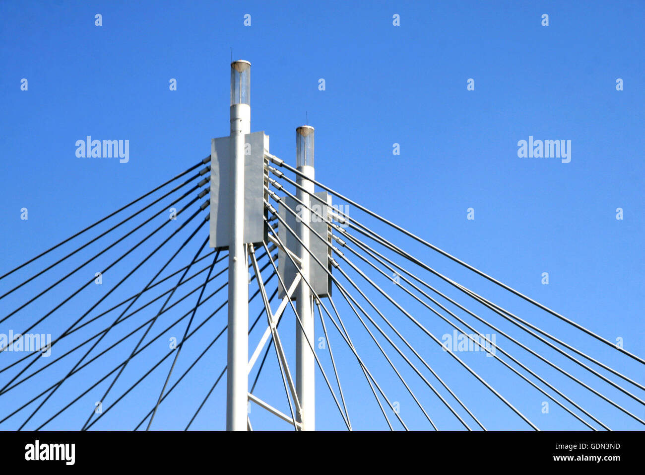 Nelson Mandela Bridge, Johannesburg, Gauteng, South Africa Stock Photo