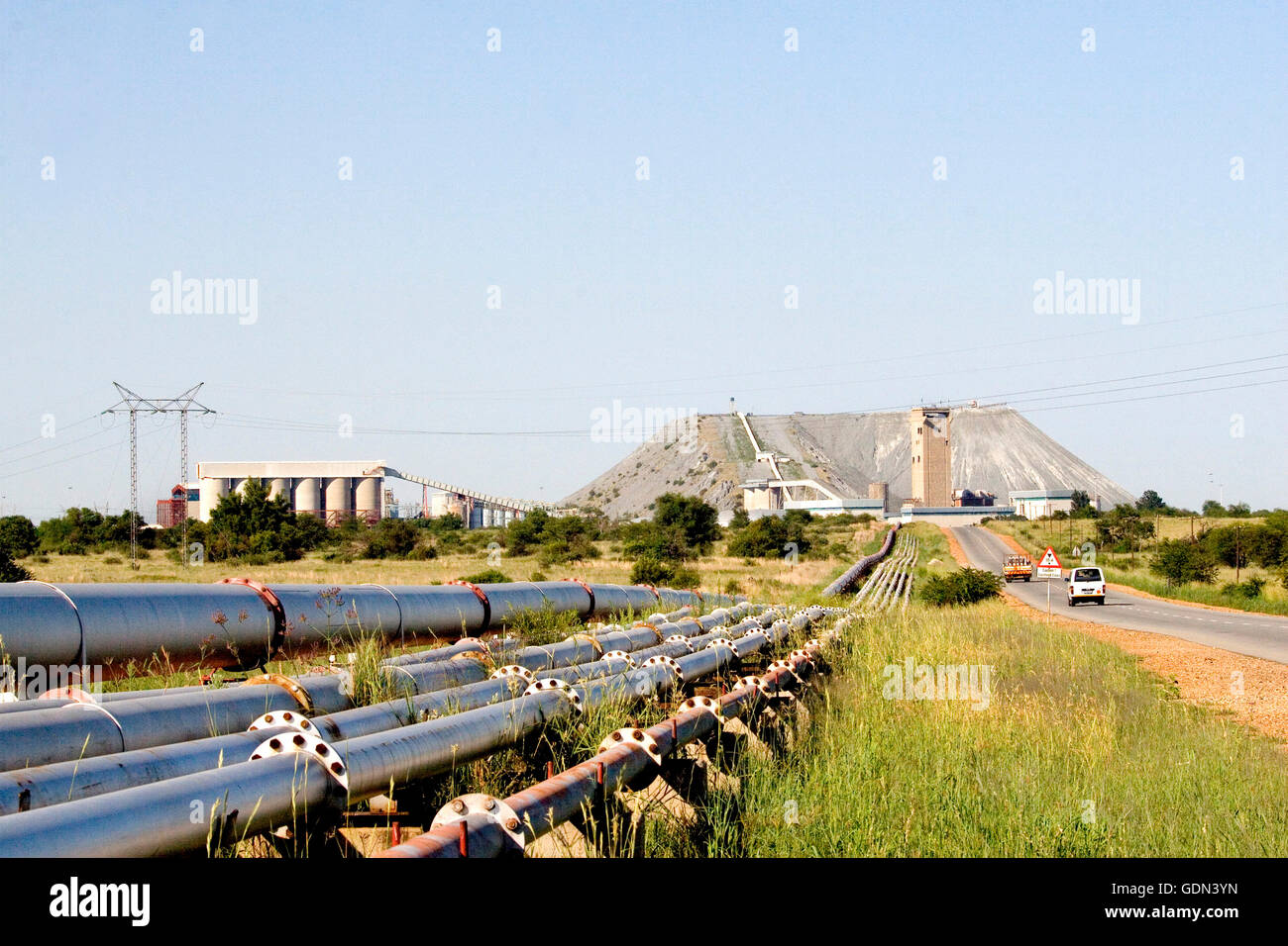 Hartebeesfontein Mine, South Africa Stock Photo