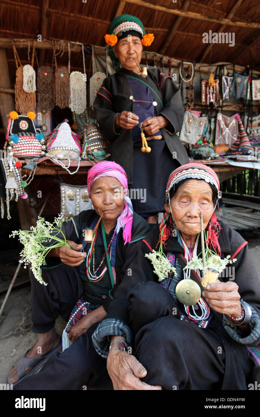 Akha village north thailand hi-res stock photography and images - Alamy