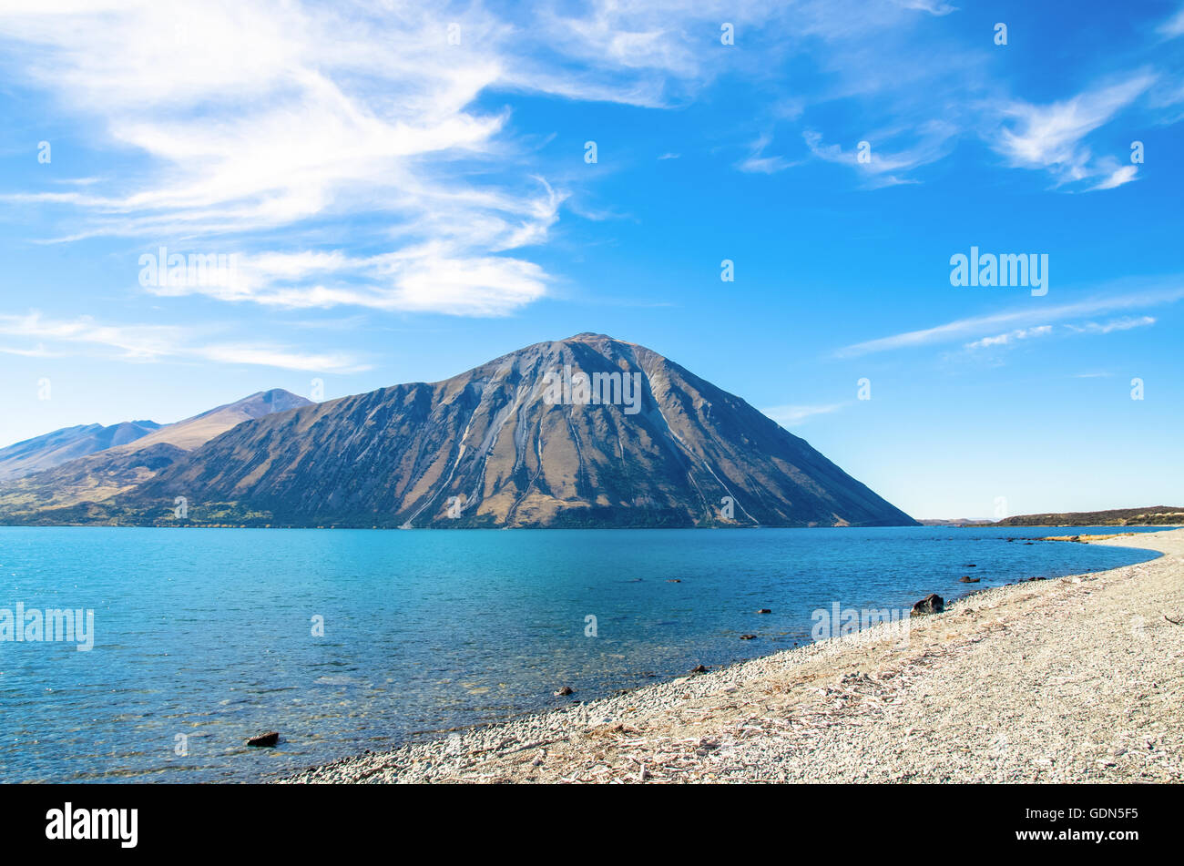 Lake Ohau,New Zealand Stock Photo - Alamy