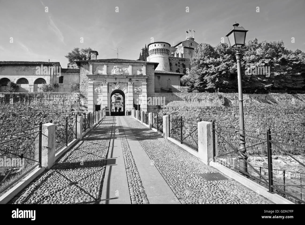 Ancient town gate Black and White Stock Photos & Images - Alamy
