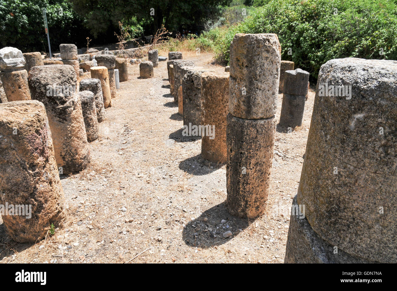 Hermon Stream Nature reserve and Archaeological Park (Banias) Golan Heights Israel Stock Photo