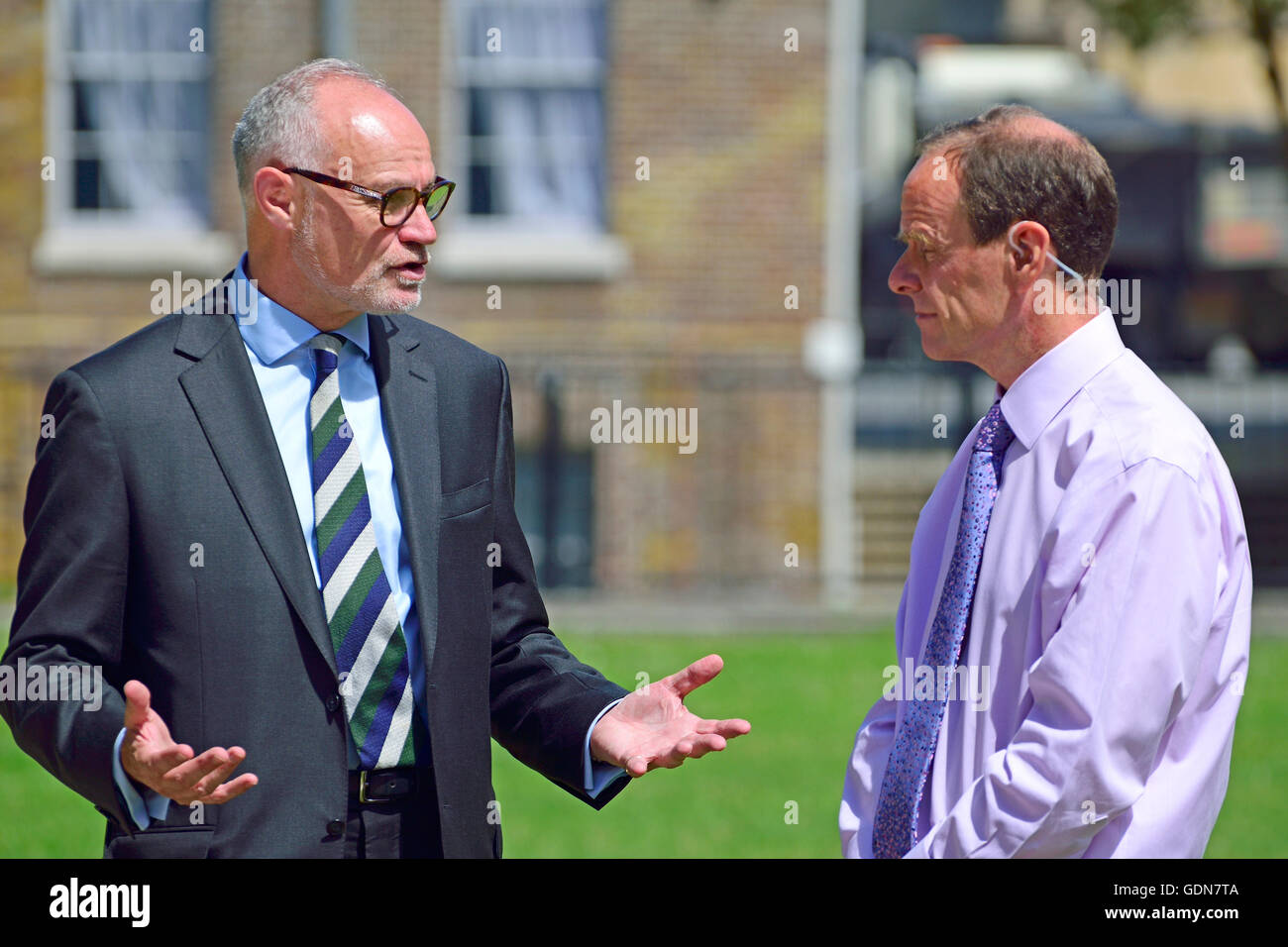 Crispin Blunt MP (Conservative, Reigate) being interviewed by BBC's