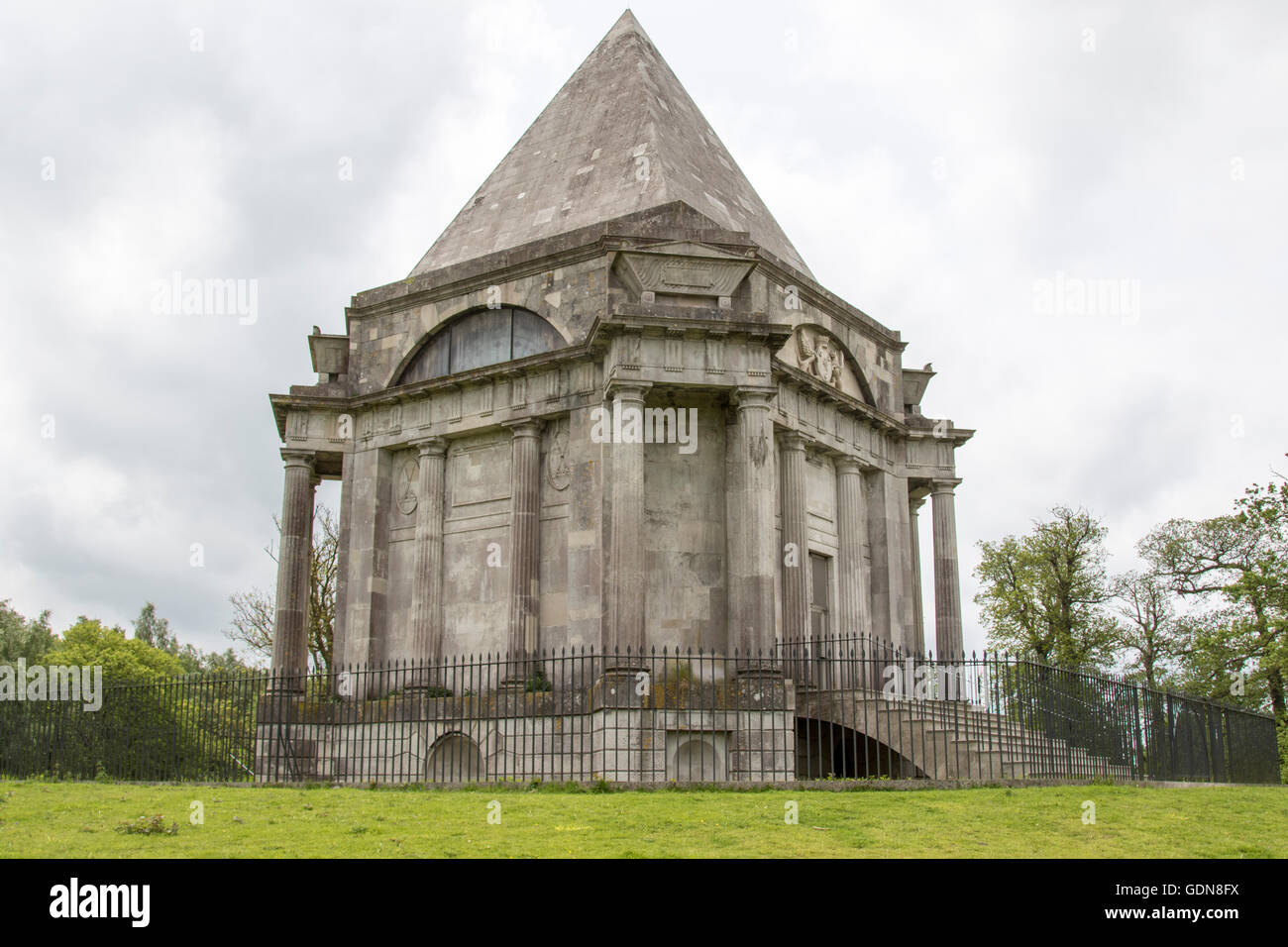 Mausoleum in Cobham Woods Stock Photo