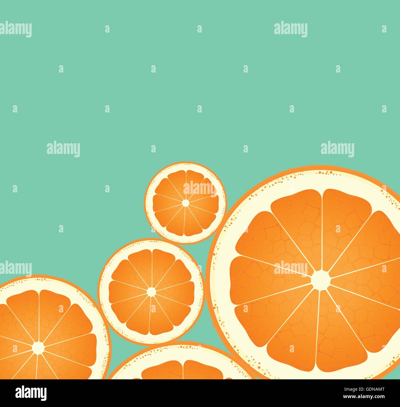 Orange abstract background vector for poster Stock Vector