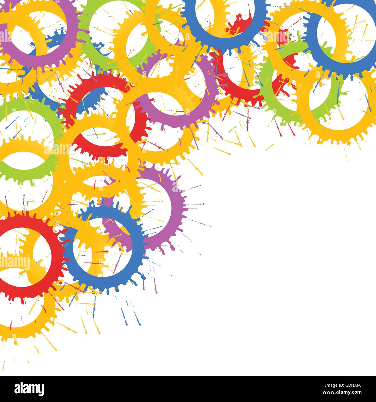 Paint Splash Vector Background For Poster Stock Vector Art