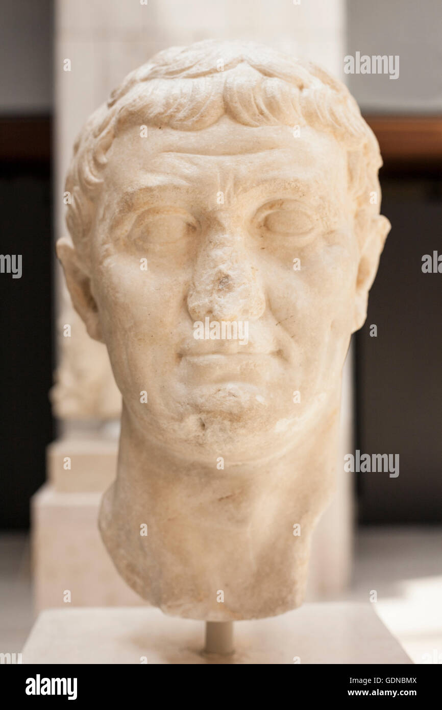Bust of the Roman General Mark Antony Stock Photo