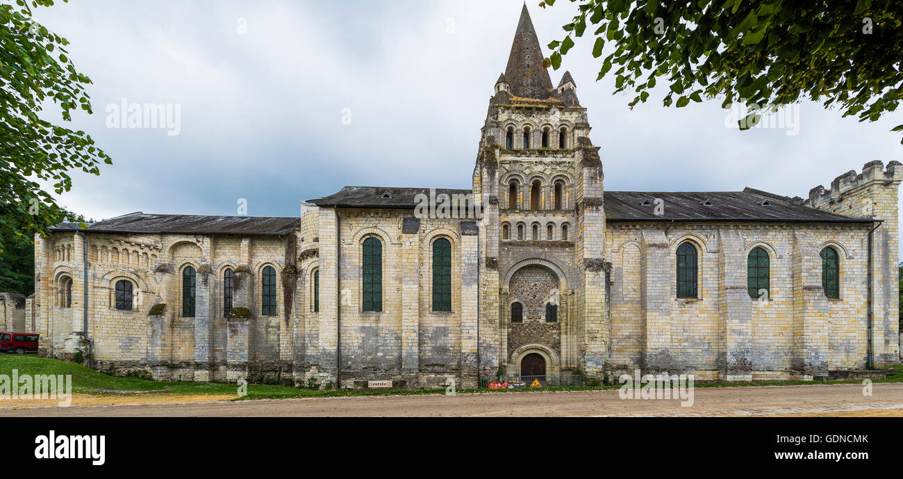 Notre Dame de Cunault, Gennes-Val-de-Loire, France Stock Photo