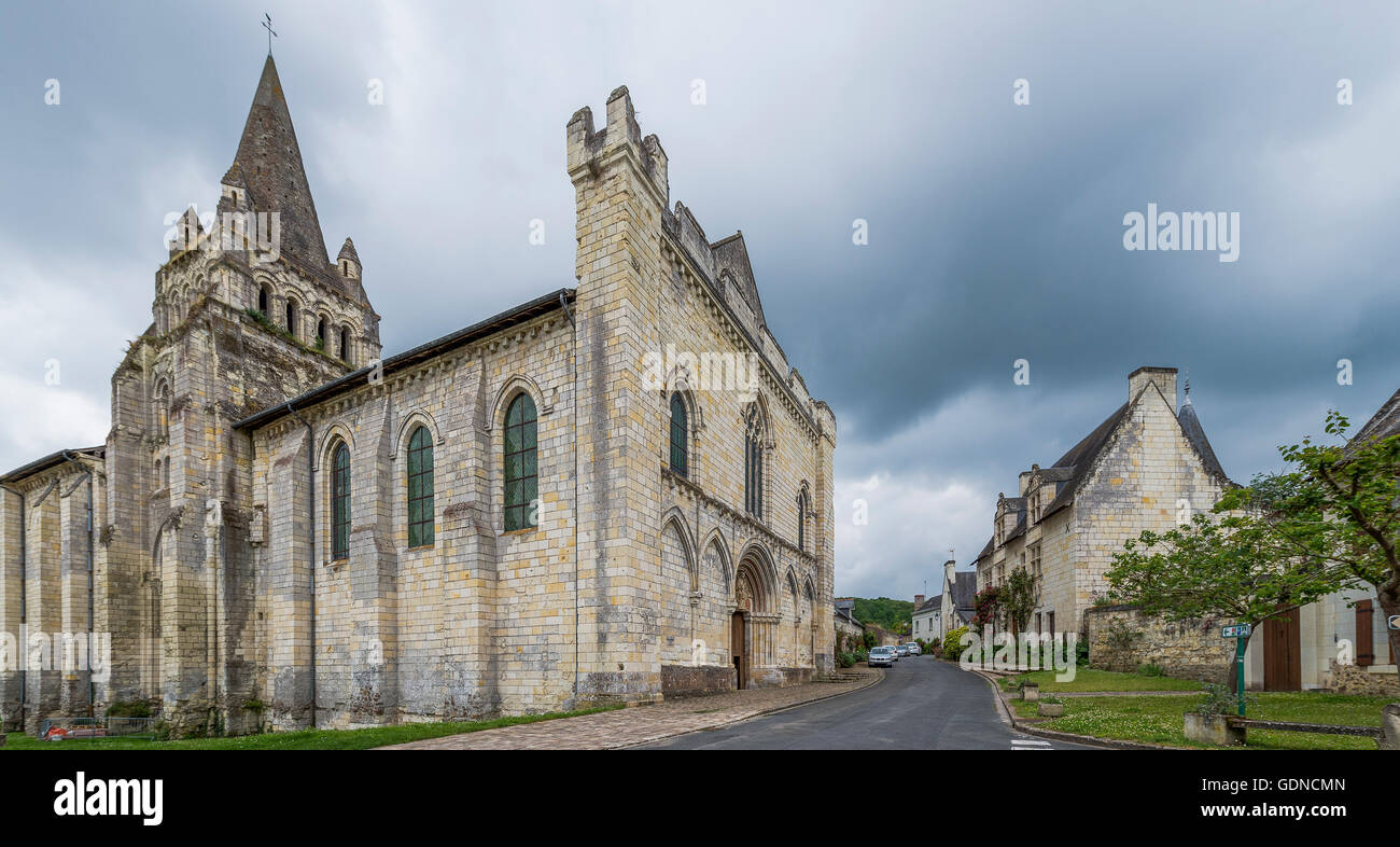Notre Dame de Cunault, Gennes-Val-de-Loire, France Stock Photo