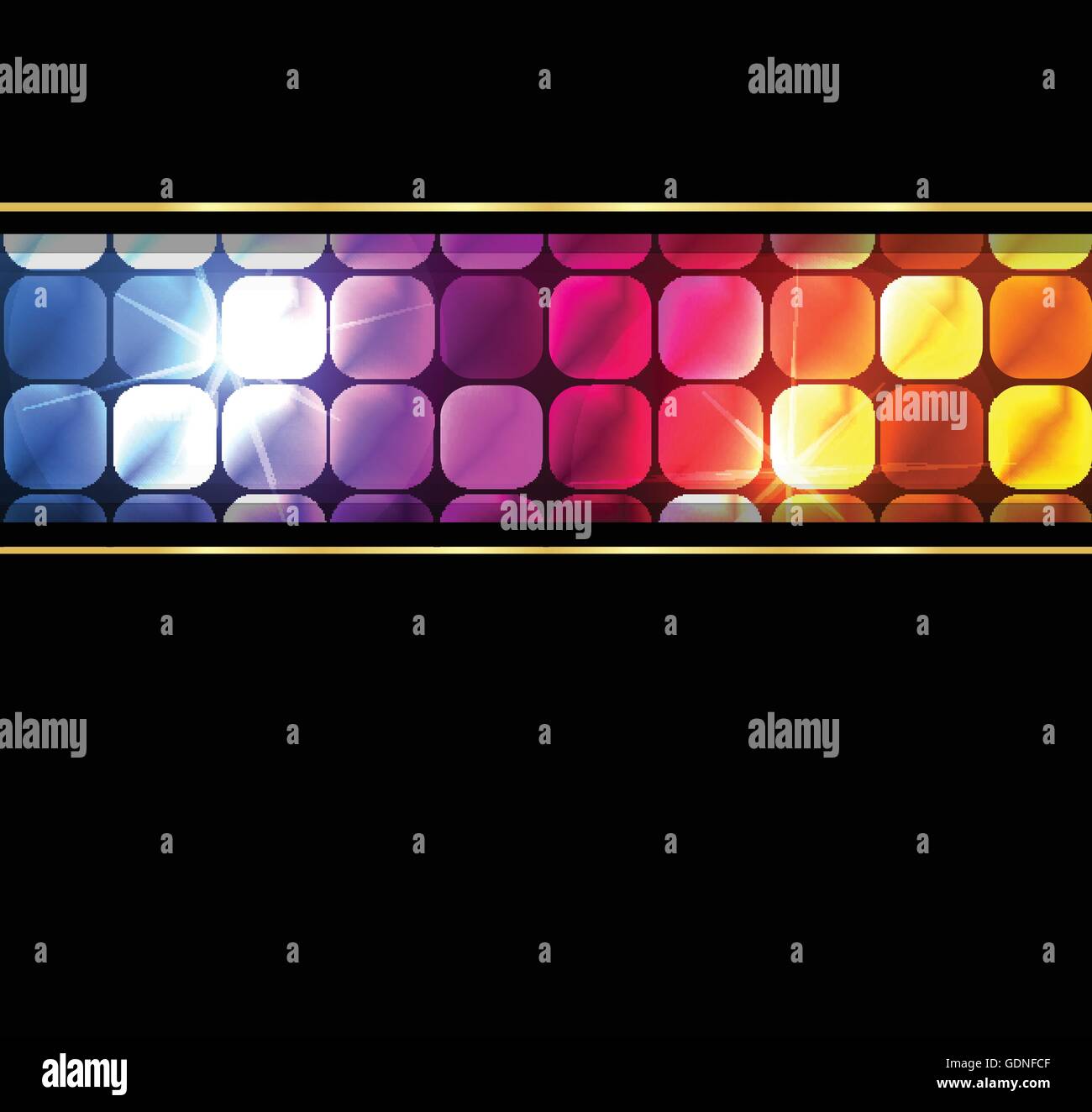 Neon abstract lines design on dark background vector Stock Vector Image ...