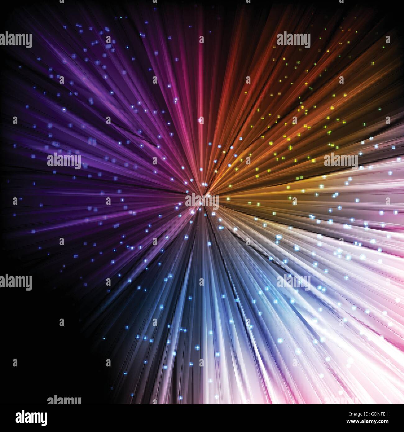 Neon abstract lines design on dark background vector Stock Vector Image ...