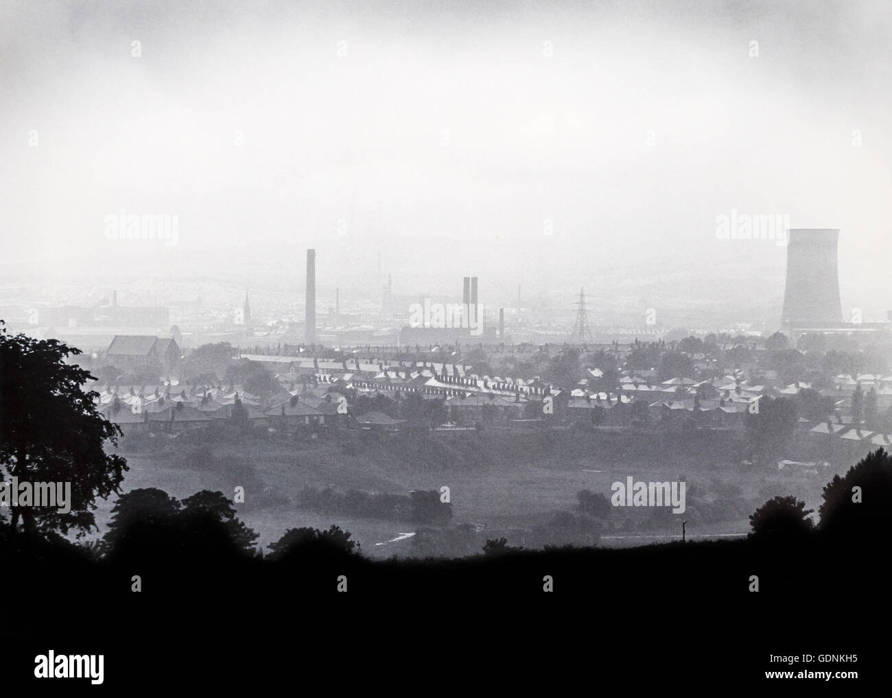 Bolton Industrial Landscape 1970s Lancashire Ilford FP4 Film Stock