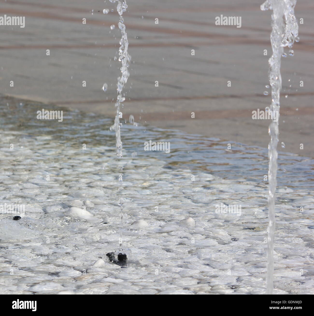 water , fountain, water fountain , decorative stones, white stones , Stock Photo