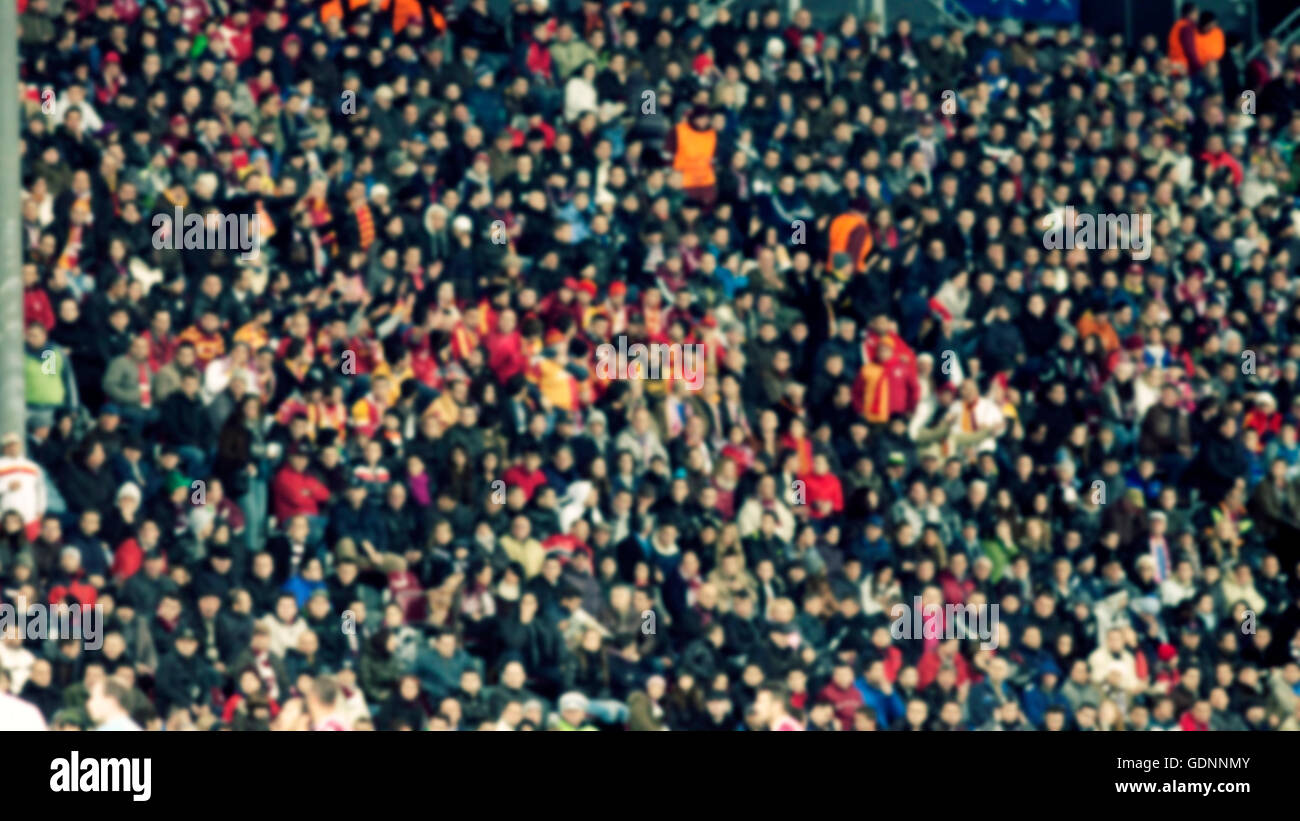 Blurred background of crowd of people at the stadium Stock Photo - Alamy