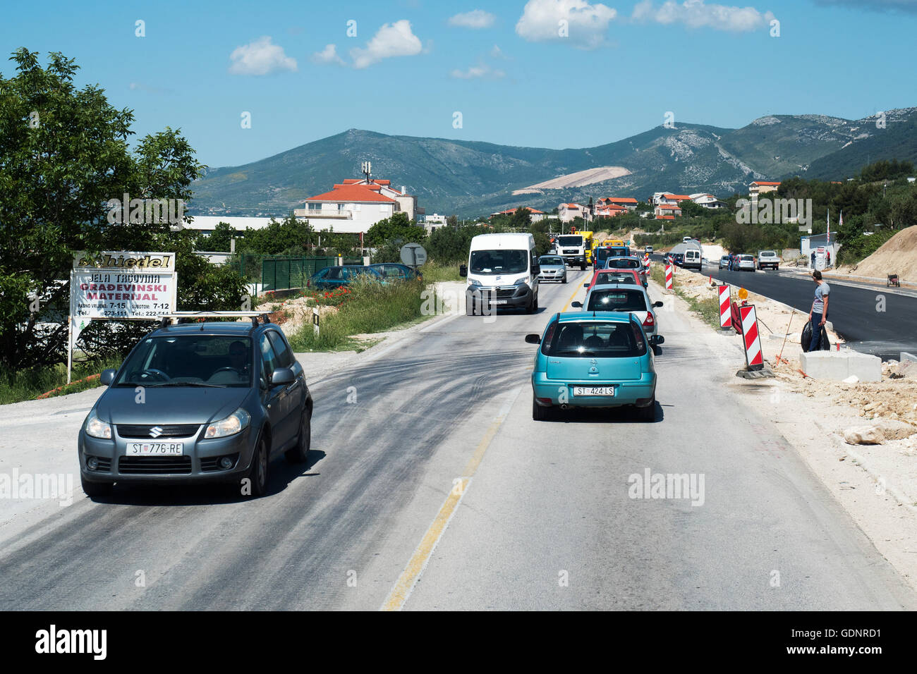 Ivana Pavia 2, The Highway between Split and Trogir, Croatia Stock Photo