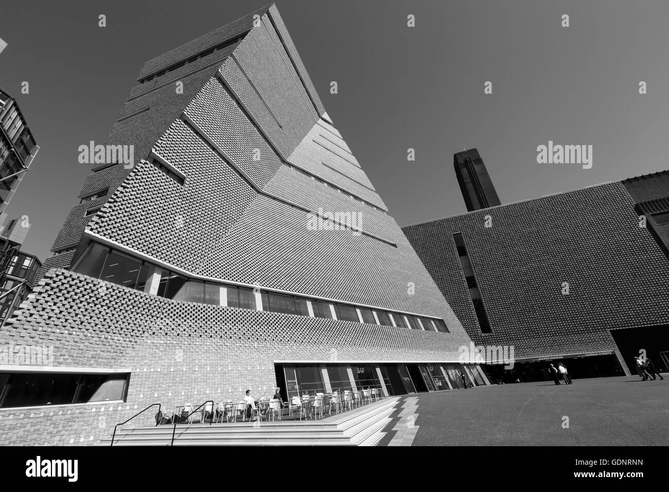 The Switch House a ten storey extension of the Tate Modern Art Gallery, London. Designed by Herzog & de Meuron, opened June 2016 Stock Photo