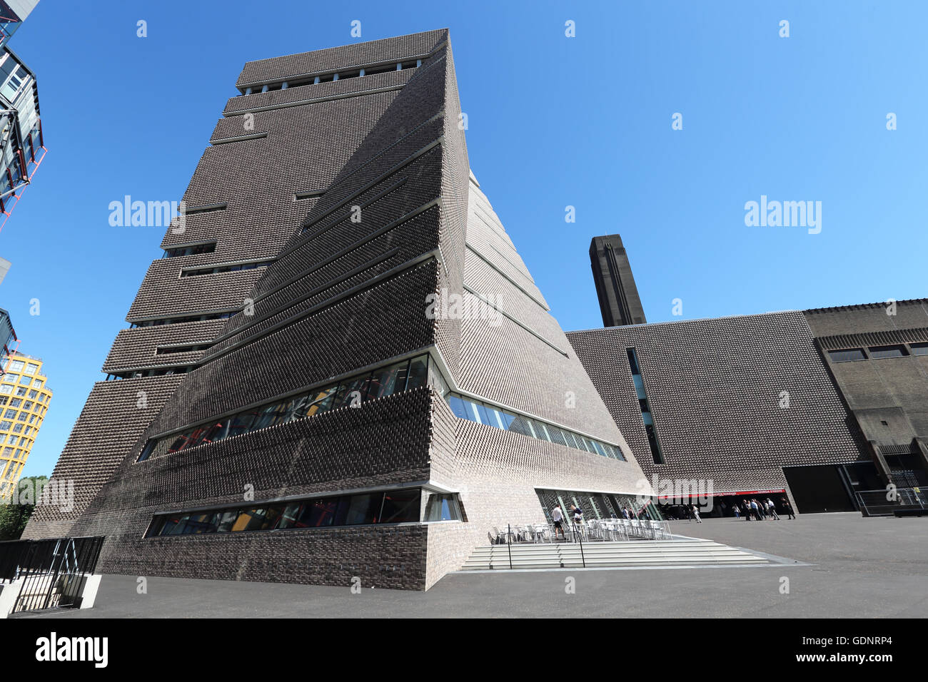 The Switch House a ten storey extension of the Tate Modern Art Gallery, London. Designed by Herzog & de Meuron, opened June 2016 Stock Photo