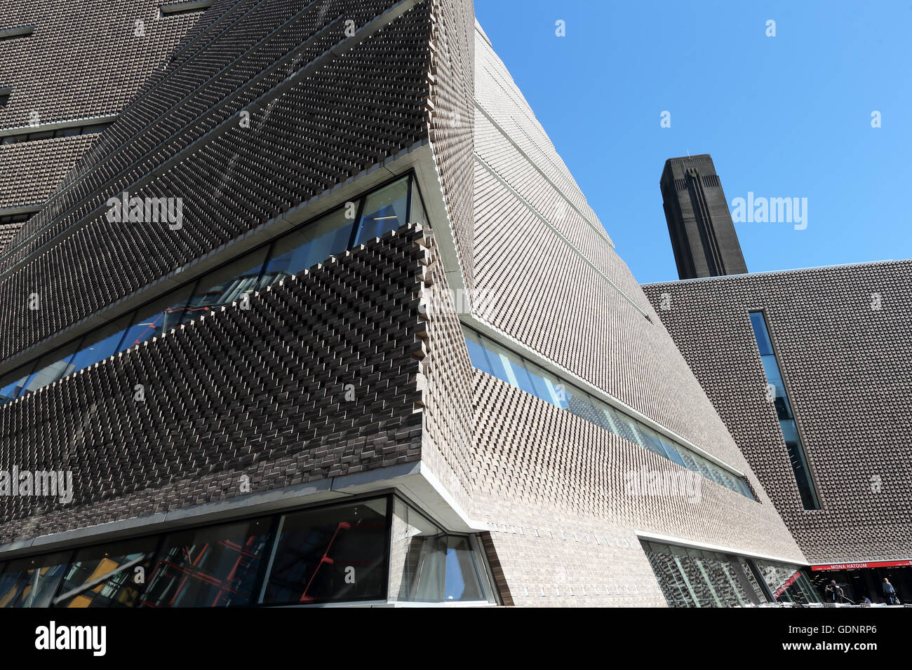 The Switch House a ten storey extension of the Tate Modern Art Gallery, London. Designed by Herzog & de Meuron, opened June 2016 Stock Photo
