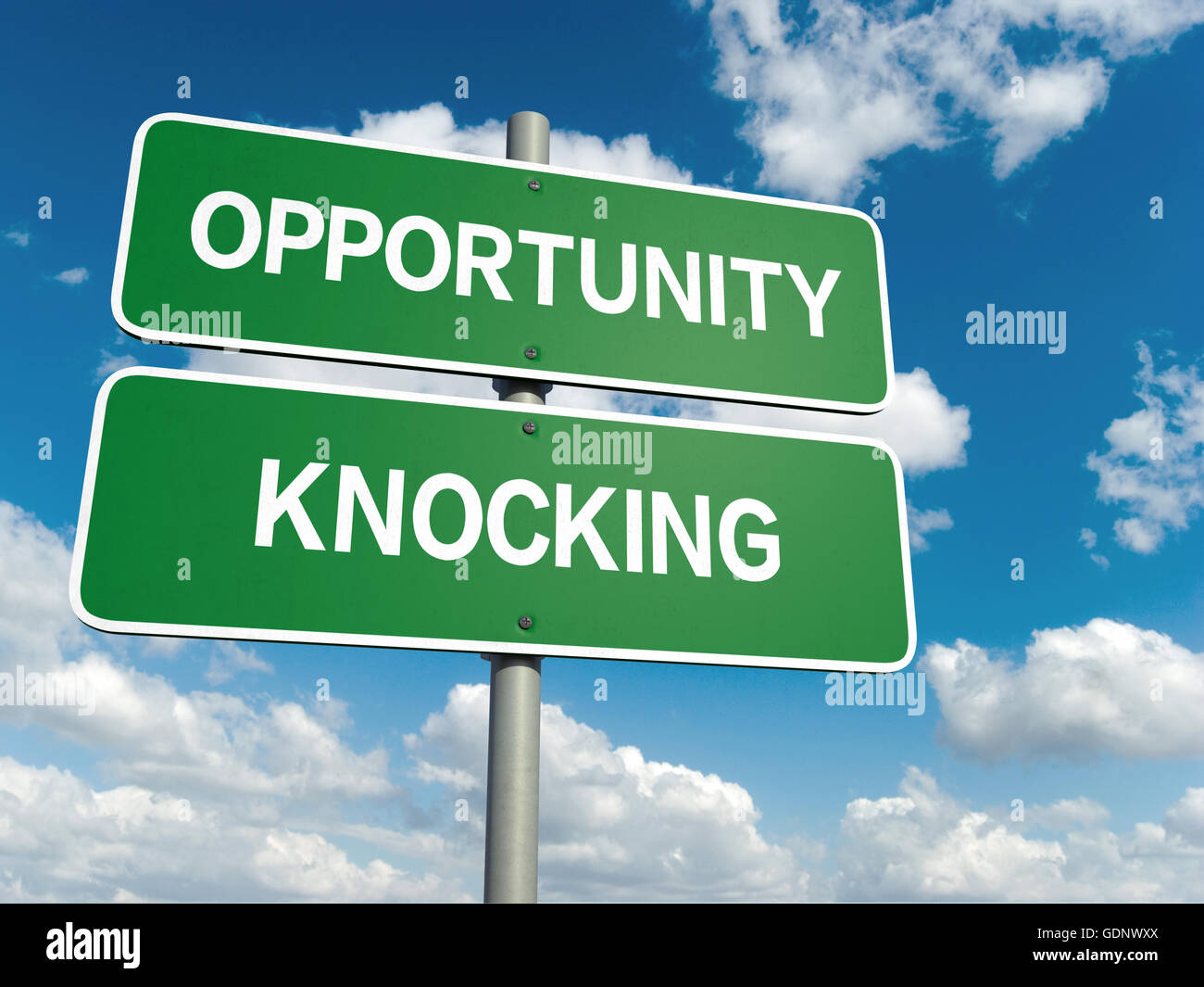 Opportunity knocking hi-res stock photography and images - Alamy
