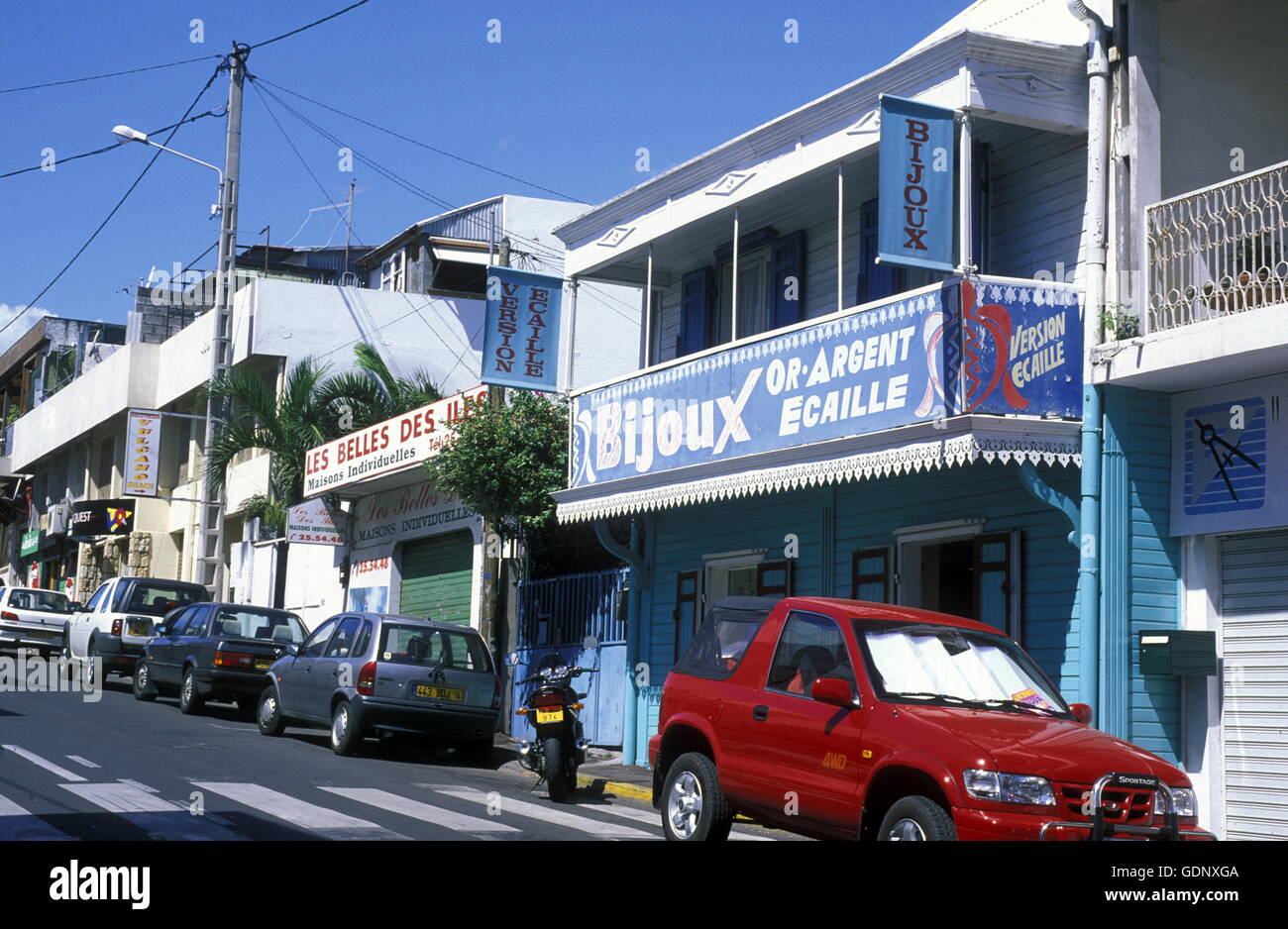 the city of St Denis on the Island of La Reunion in the Indian Ocean in