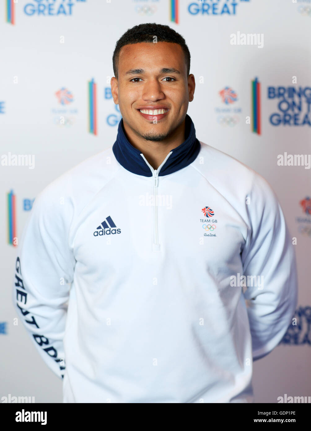 Rugby 7s player Marcus Watson during the Team GB Kitting Out session at