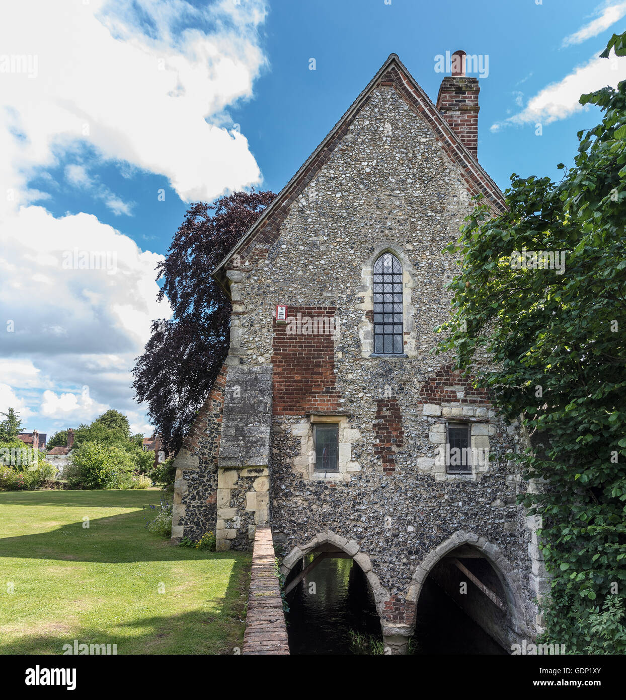 Greyfriars Chapel in the Franciscan Garden at Canterbury, Kent, UK. Stock Photo