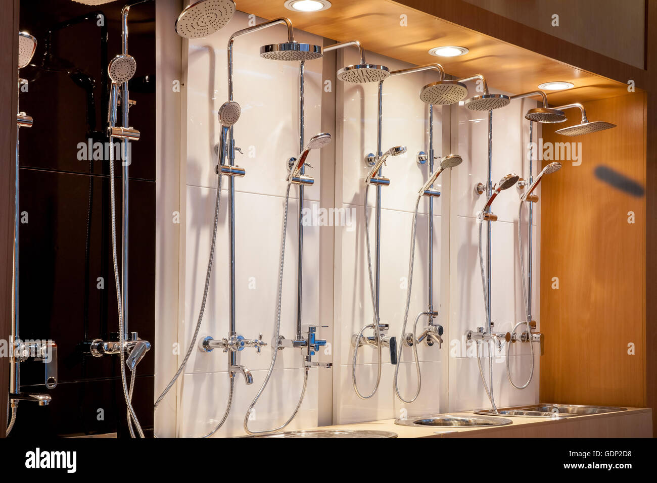 Plumbing shop interior Stock Photo Alamy