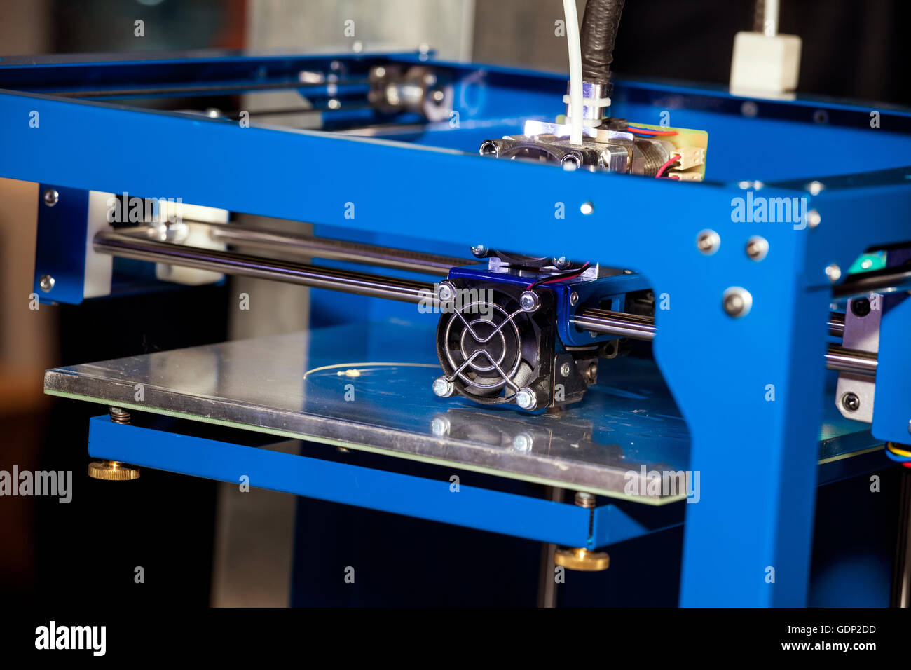 Working 3d printer Stock Photo