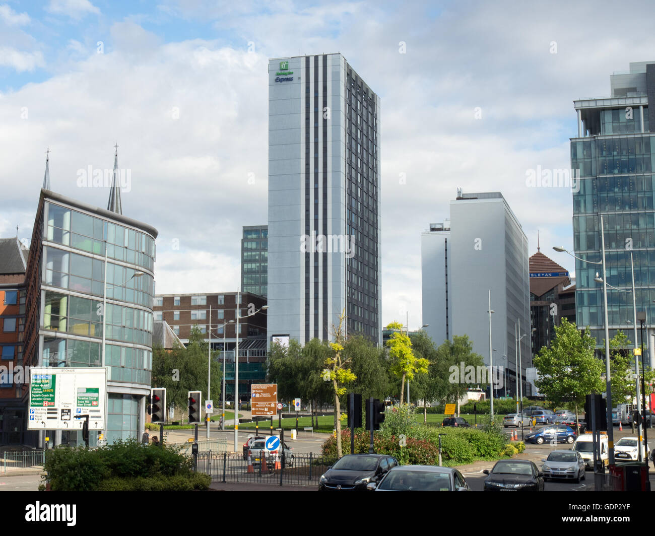 Birmingham central business district hires stock photography and