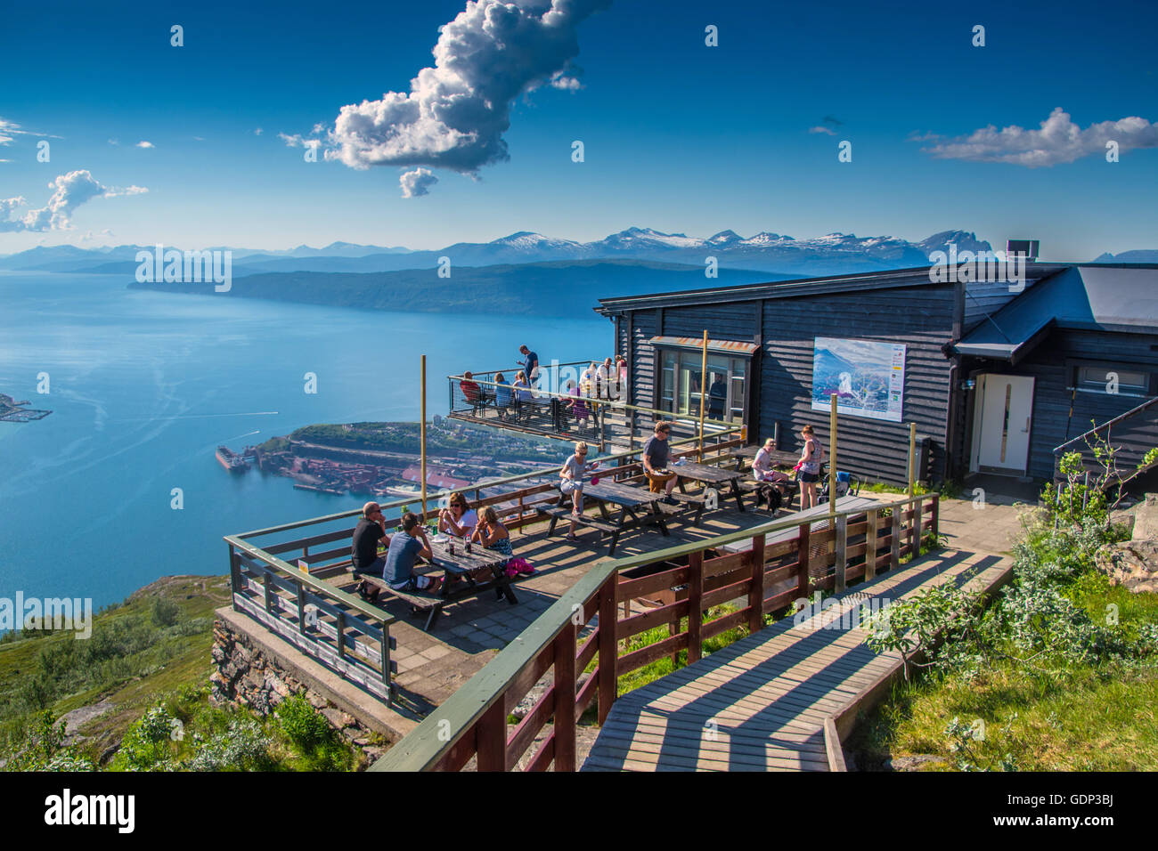 Café restaurant on Narvikfjellet, above Narvik, Nordland, Norway Stock Photo