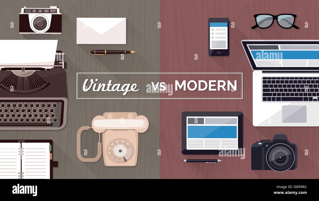 Past present future technology devices hi-res stock photography and ...