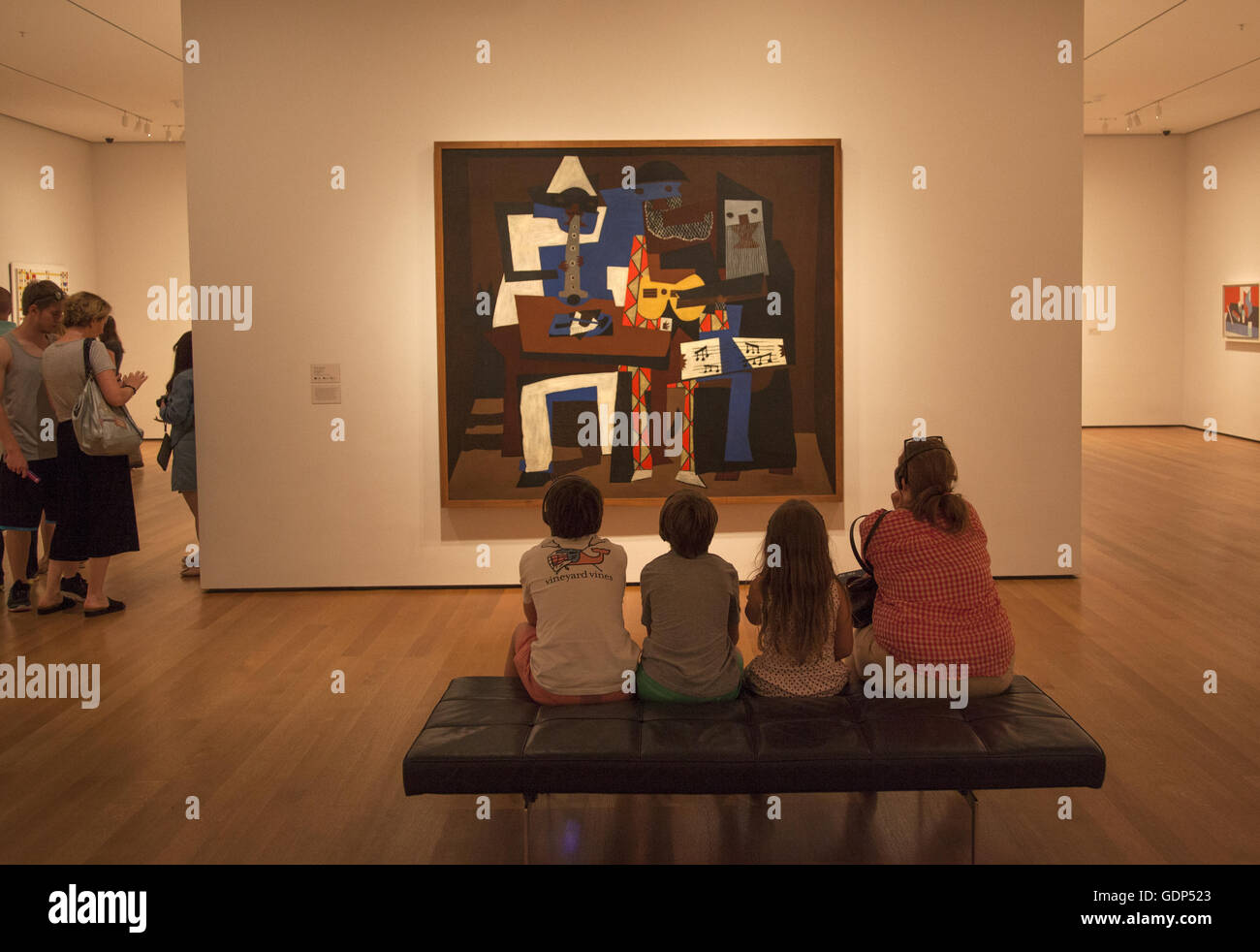 Pablo Picasso, Three Musicians at the Museum of Modern Art, MoMA, in ...