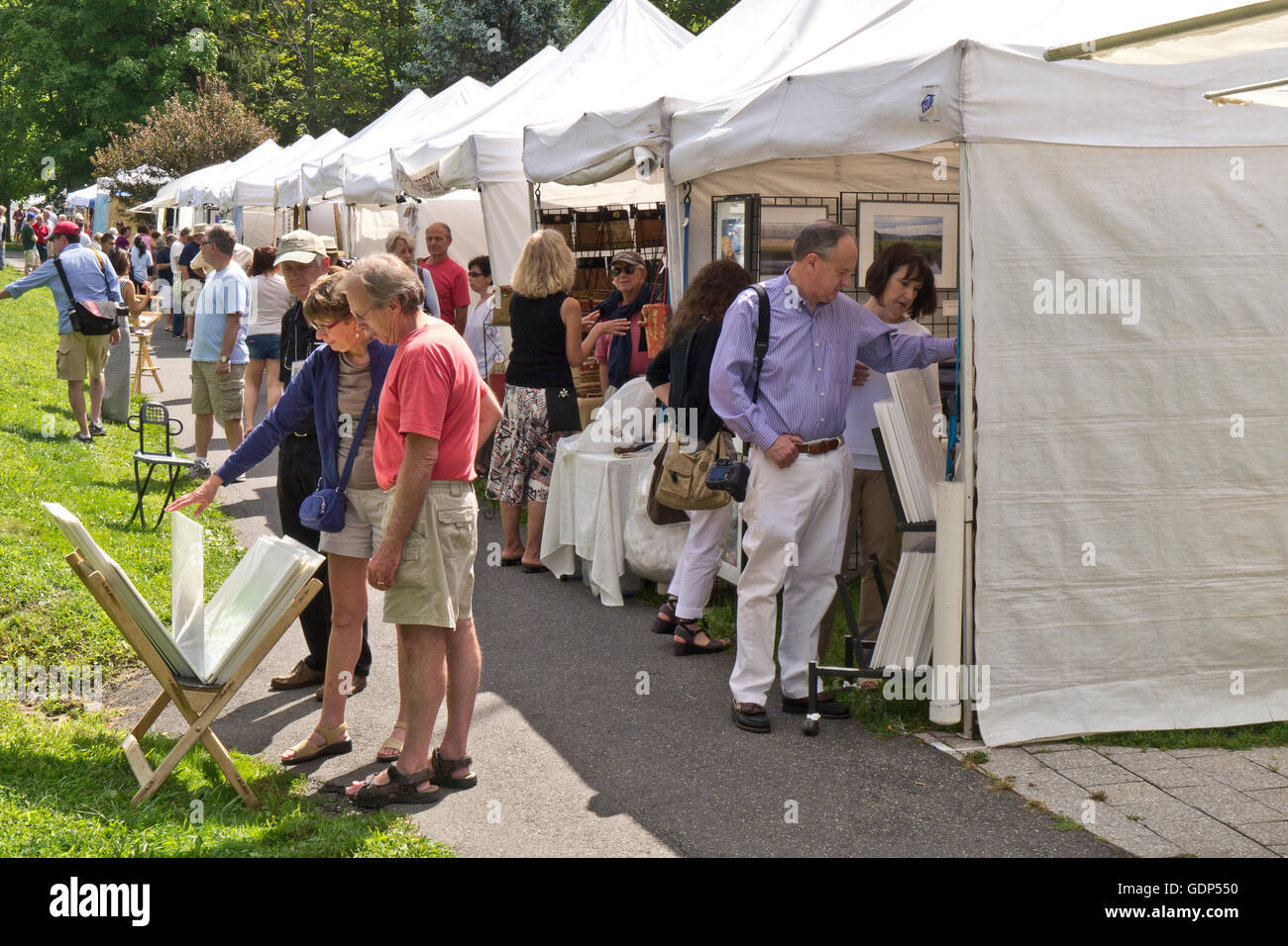 Arts and Crafts Fair in Stockbridge, MA Stock Photo Alamy