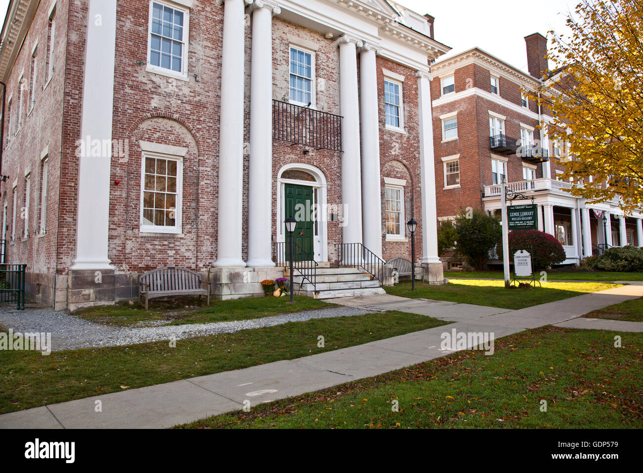 Lenox Library in Lenox, MA Stock Photo Alamy
