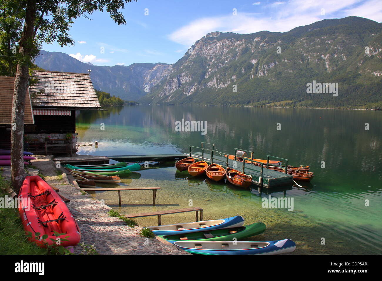 Lake Bohinj, Slovenia Stock Photo