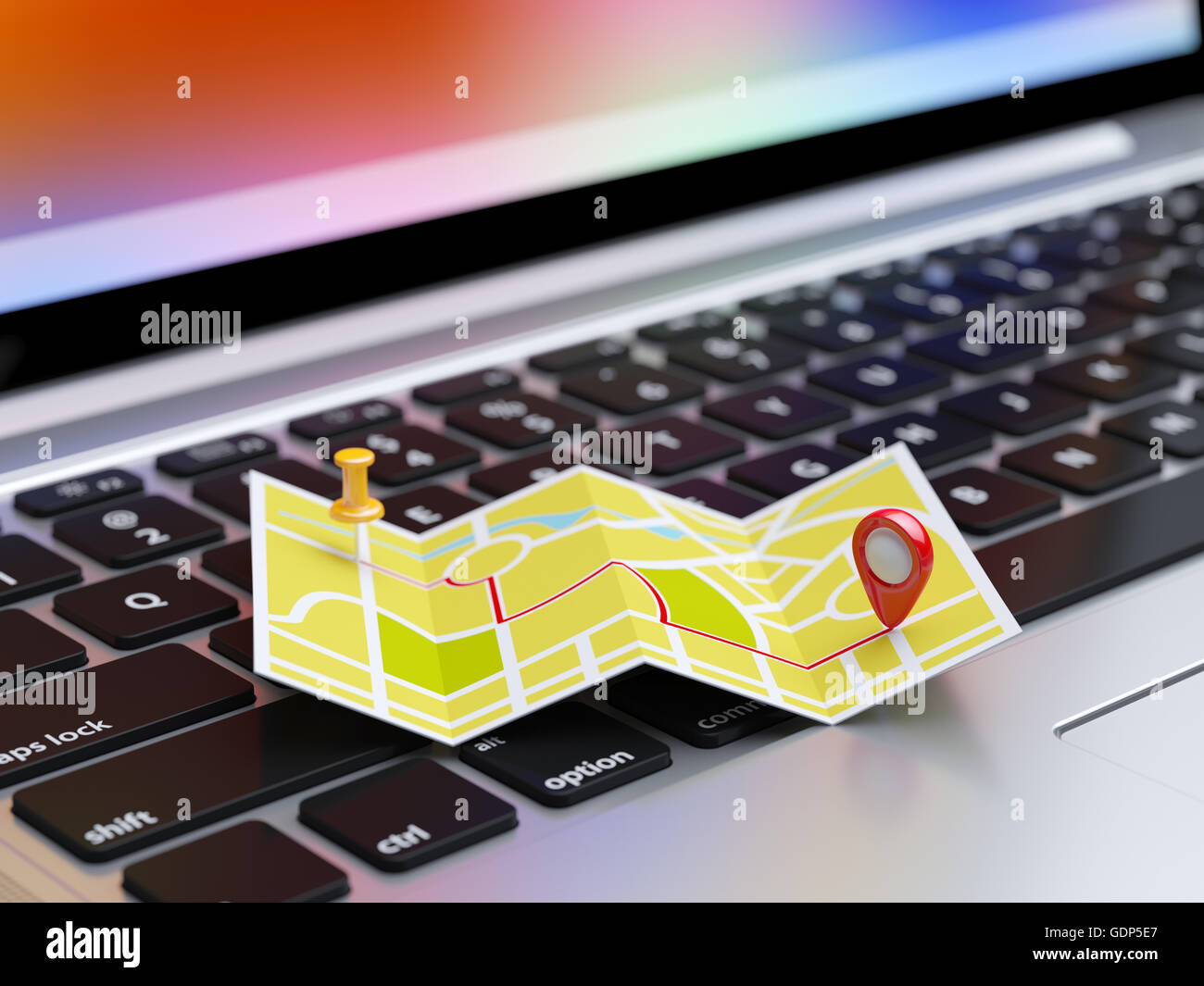 Keyboard on world map hi-res stock photography and images - Alamy