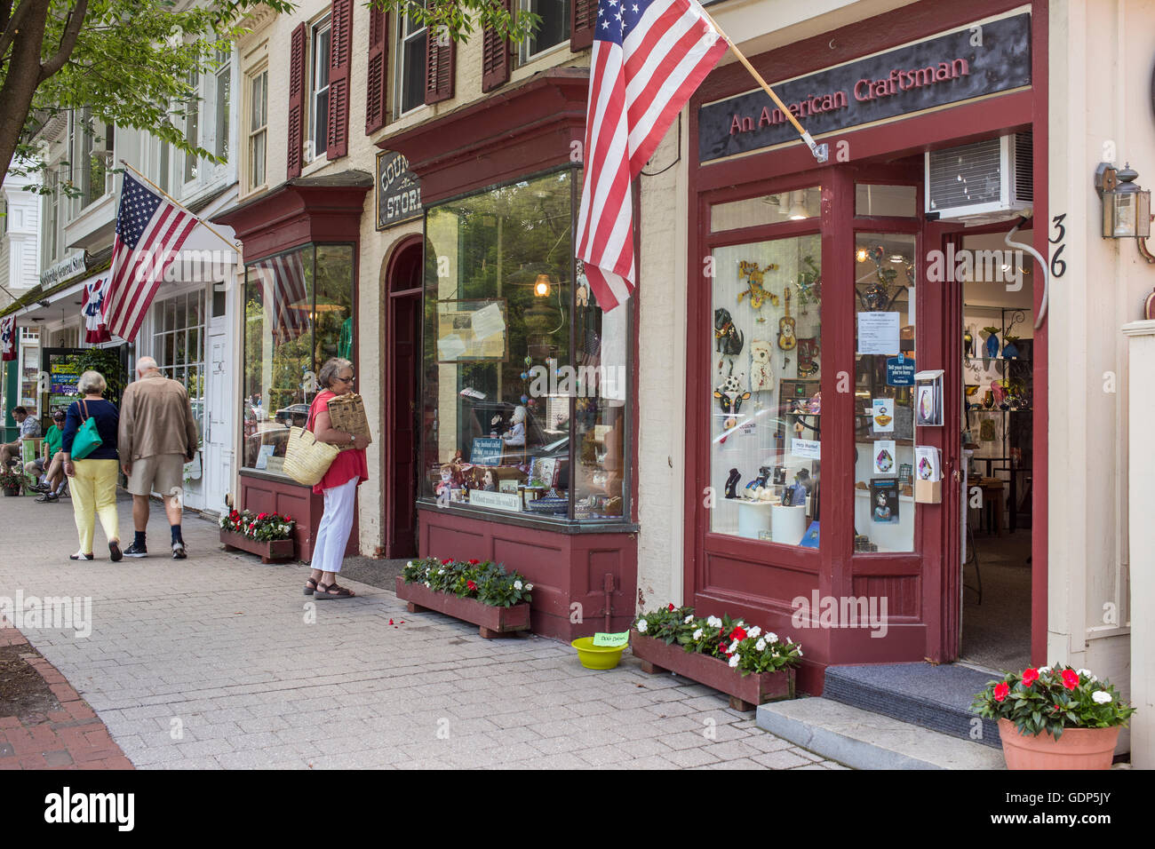 Main Street in Stockbridge, MA Stock Photo Alamy
