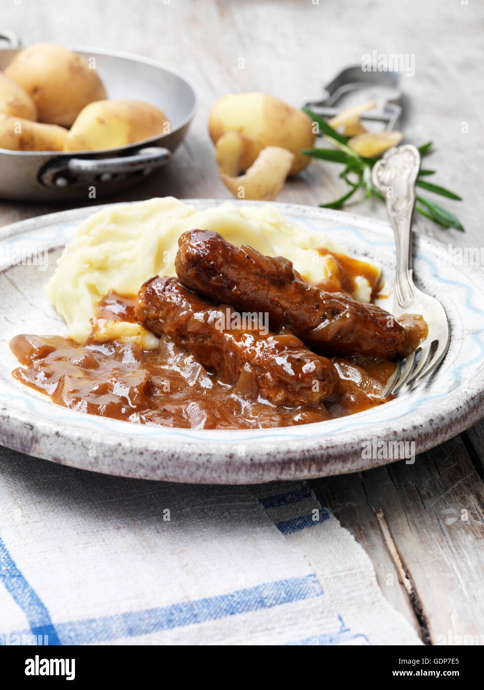 Vegetarian sausage and mash hires stock photography and images Alamy