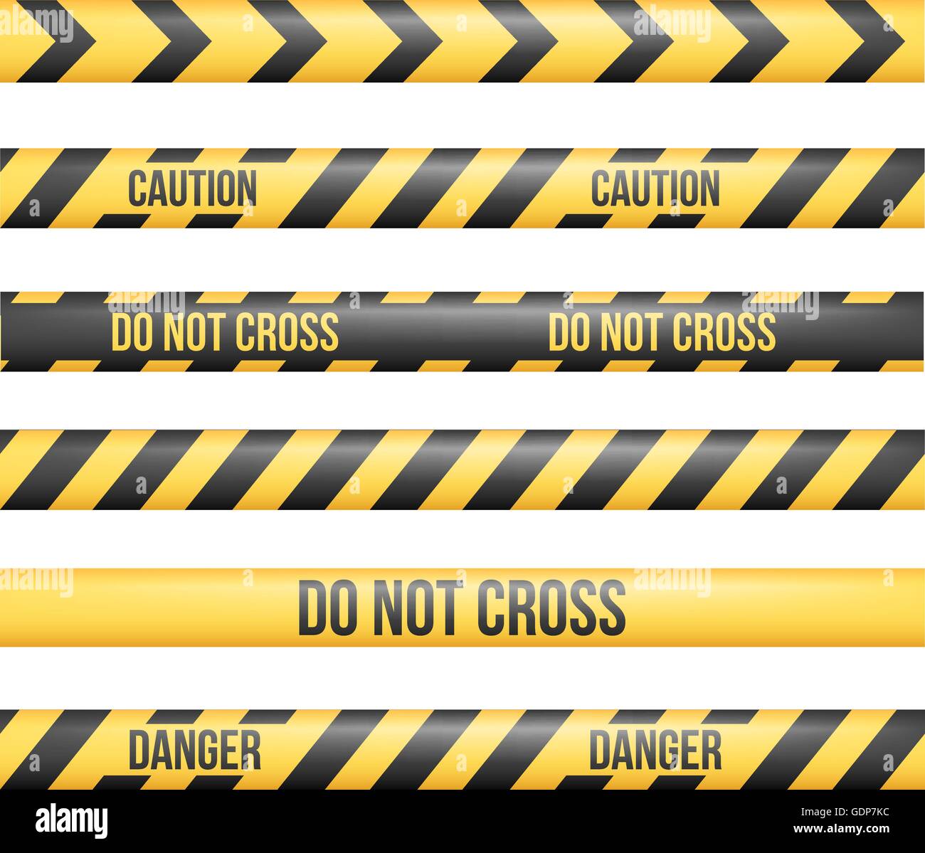 Danger Tape Lines Stock Vector Image & Art Alamy