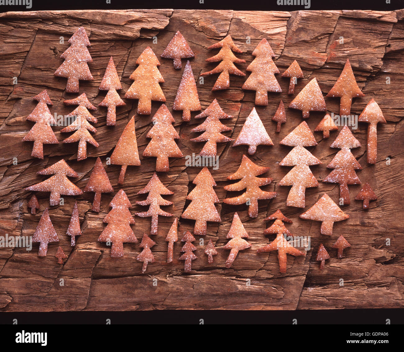 overhead-view-of-christmas-tree-shape-biscuits-stock-photo-alamy
