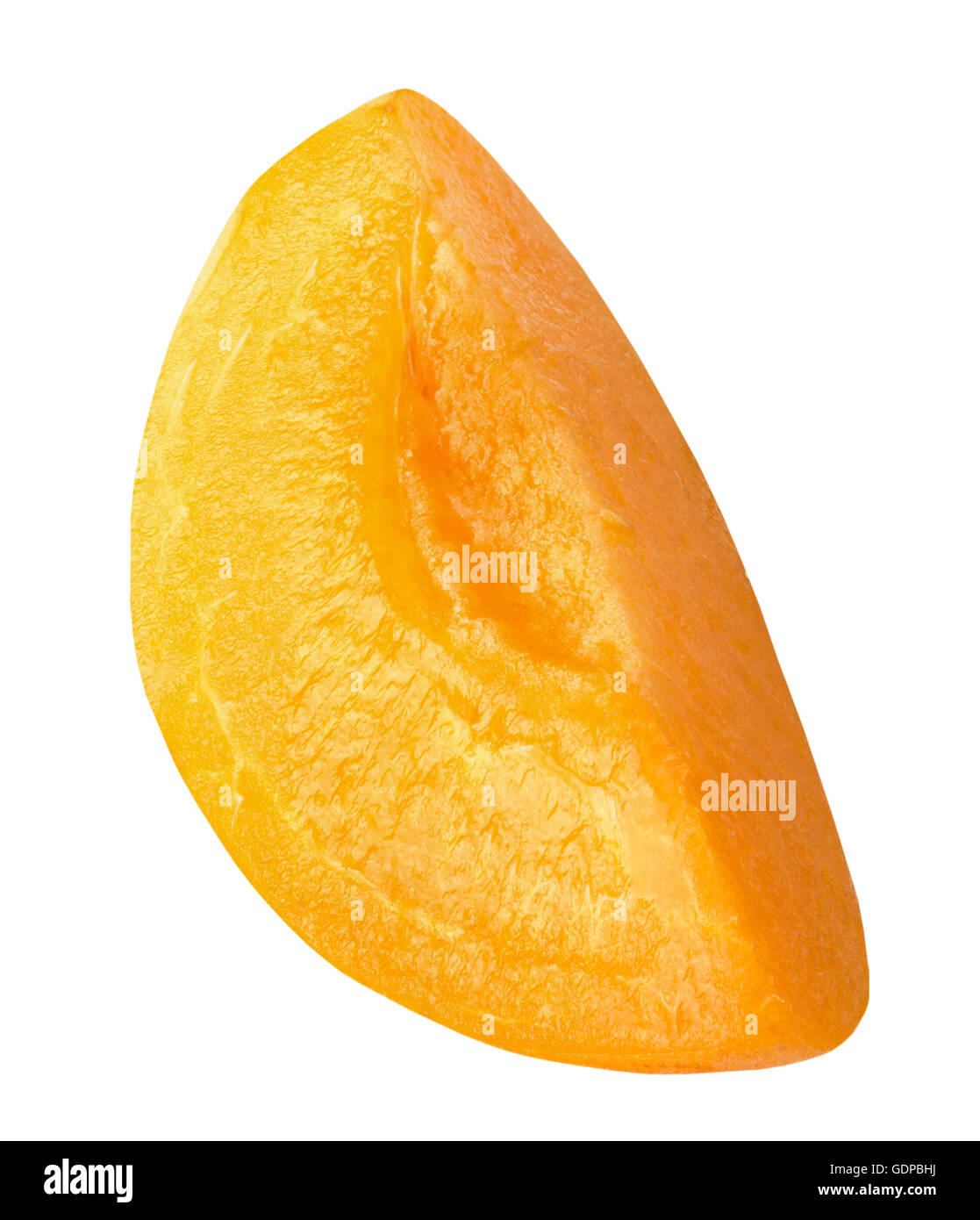 apricot slice isolated on the white background Stock Photo Alamy