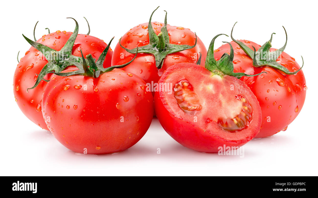 tomatoes isolated on the white background Stock Photo - Alamy
