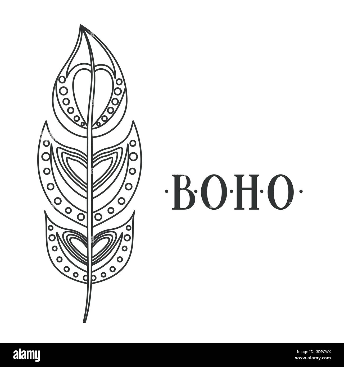 boho style isolated icon design Stock Vector Image & Art - Alamy