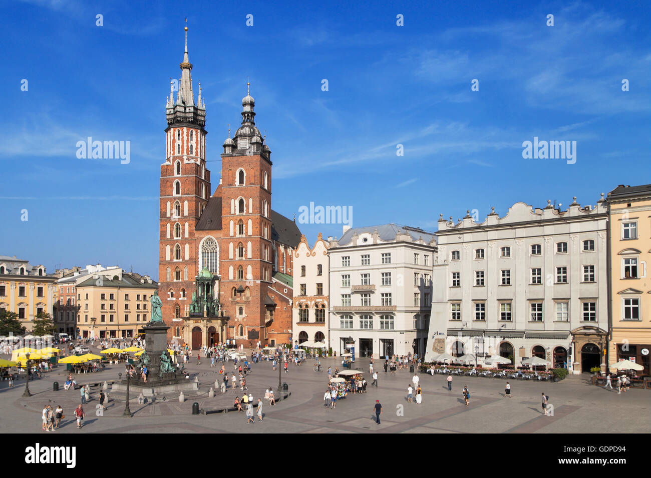 Main Market Square of Krakow, Poland. Stock Photo