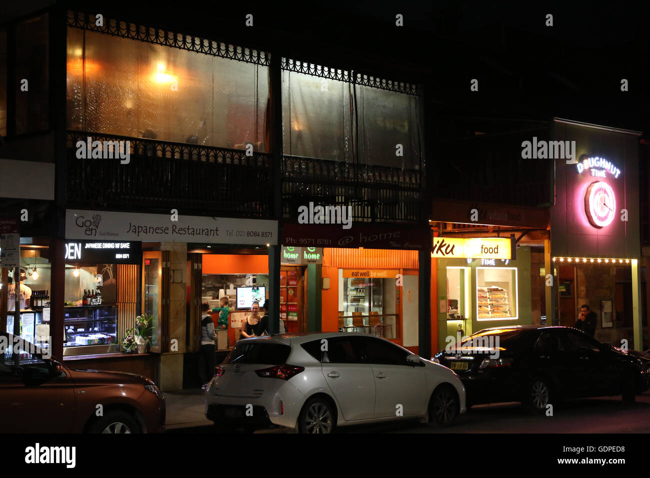 Eateries, restaurants and coffee shops along Glebe Point Road, Glebe in