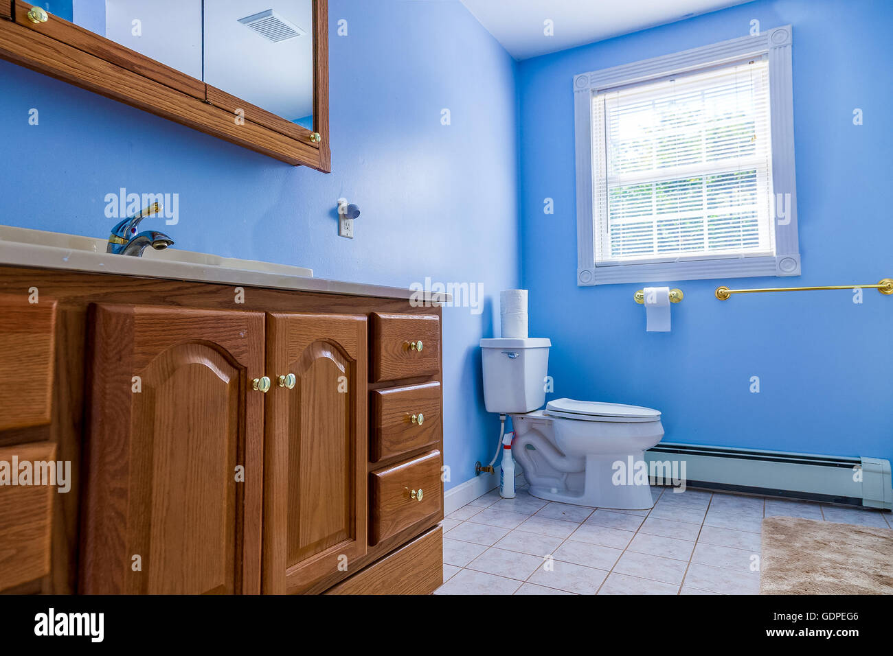 Home blue bathroom door hires stock photography and images Alamy