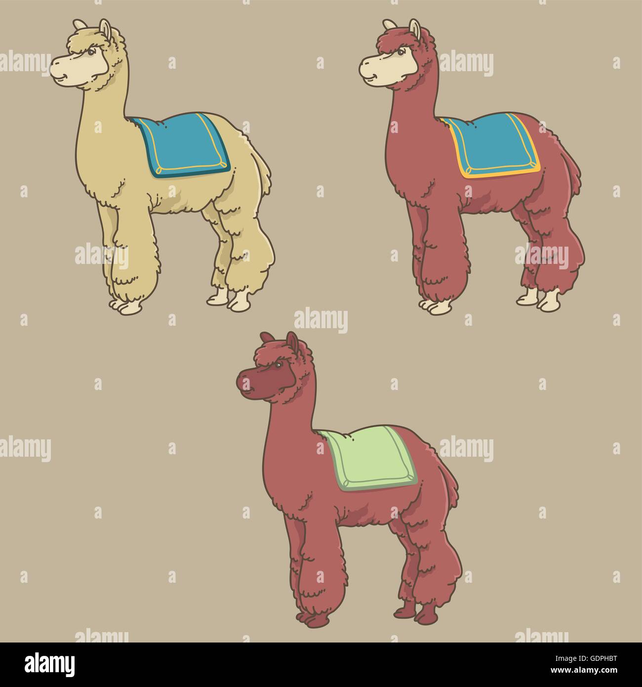 Alpaca cartoon hi-res stock photography and images - Alamy