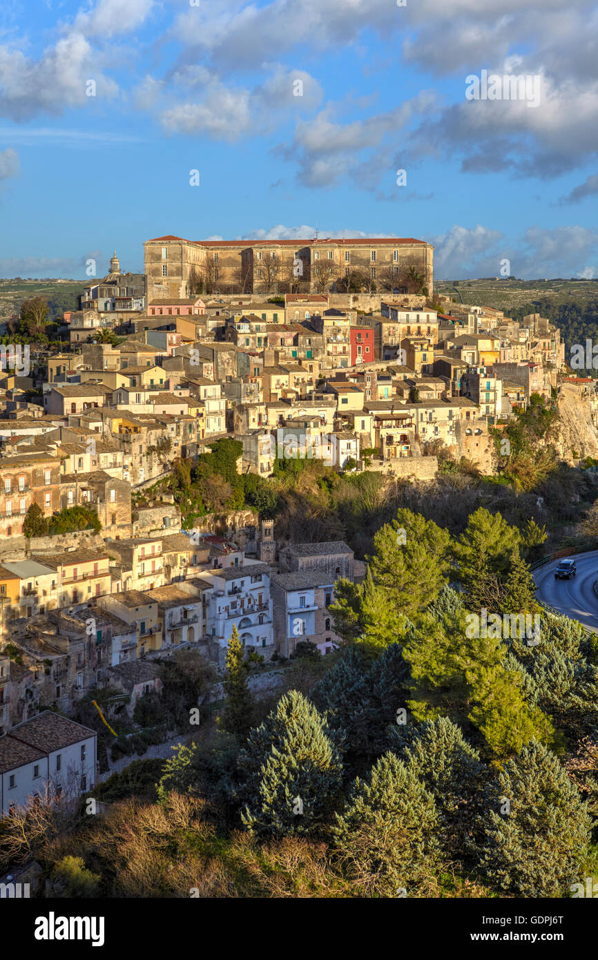 Cityscape of Ragusa Ibla, Sicily, Italy Stock Photo