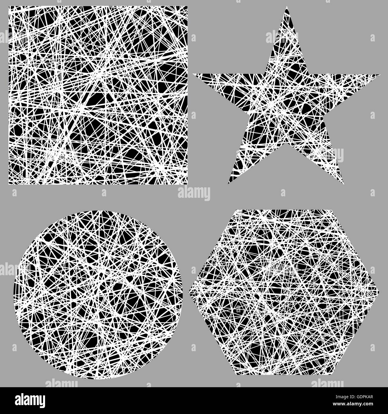 Set of Different Grunge Shapes Stock Vector Image & Art - Alamy