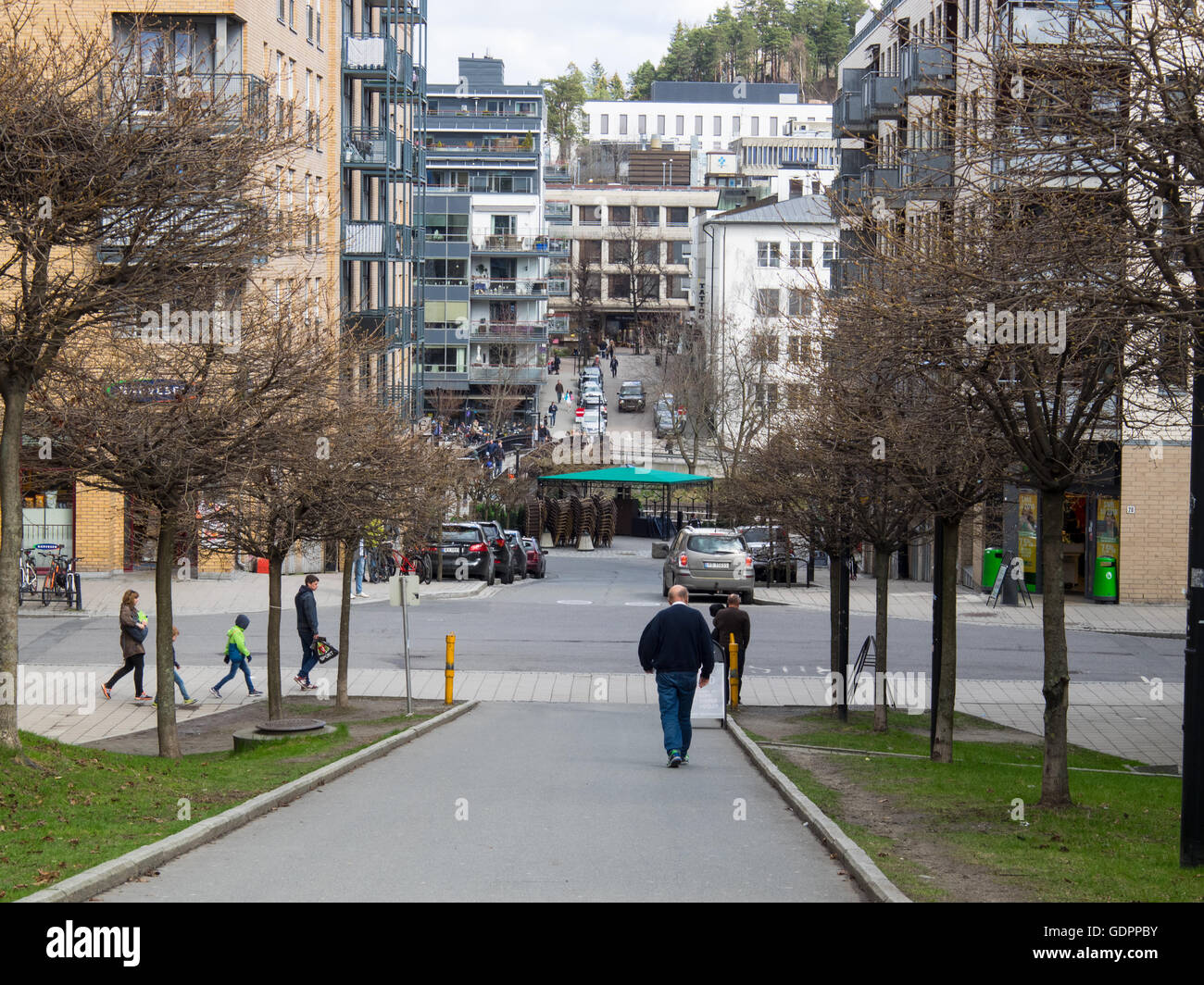 Sandvika, a suburb west of Oslo in Baerum municipality Stock Photo - Alamy